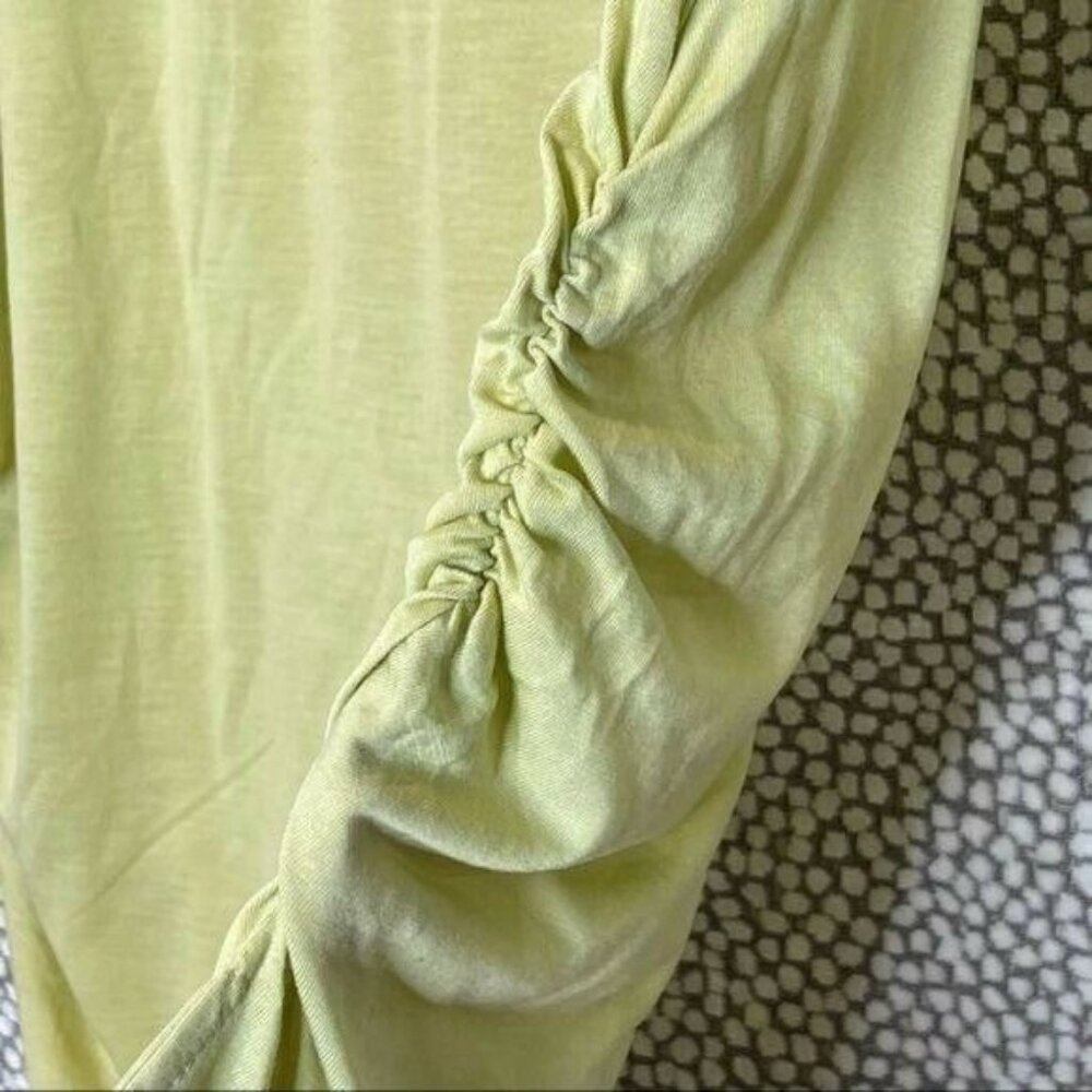 Paul Frank Green Long Sleeve Low Back Top Size XL - Picture 7 of 9